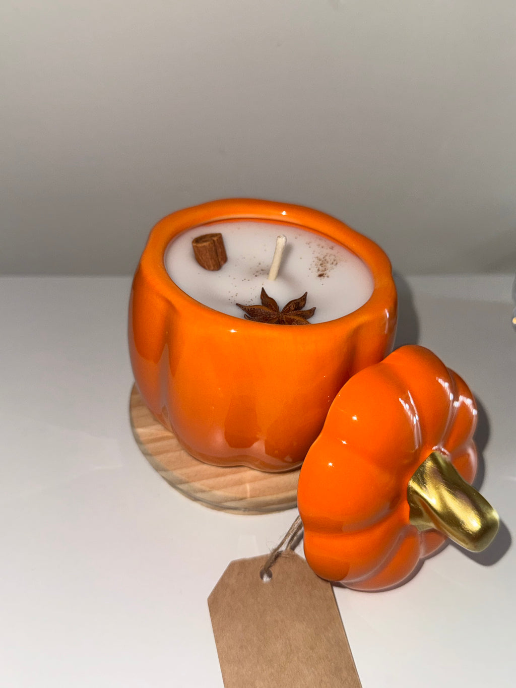 🍂 Autumn Pumpkin Candle (orange)